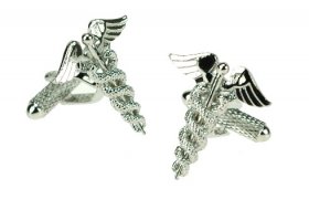 Cufflinks - Doctor (Caduceus)